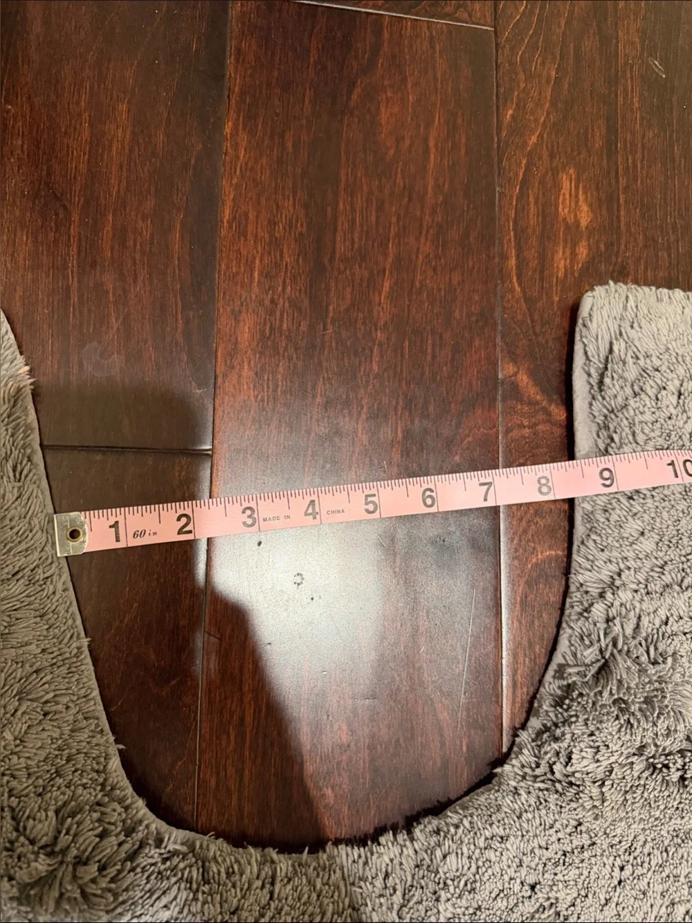 Gray Bath Toilet Rug